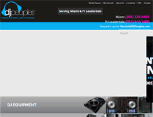 Tablet Screenshot of djequipmentrentalmiami.com